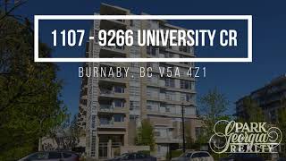 SOLD! 1107-9266 University Crescent, Burnaby, BC V5A 4Z1