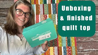 🧵 Sew Sampler 📦 March - Quilt Top and Unboxing Thick and Thin Project!