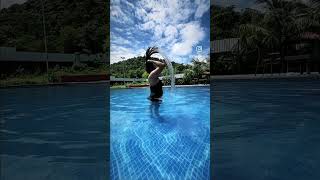 Me being the water baby … #swimming #alibagh #swimmingpool #swim