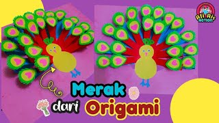 Cara Mudah Membuat Burung Merak dari Kertas Origami/Ide Kreatif dari Kertas Origami