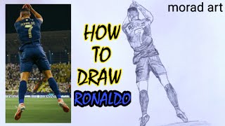 How to draw Cristiano Ronaldo step by step