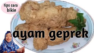 Resep rahasia ayam geprek agar renyah dan gurih // ala kfc