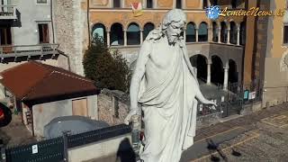 Riprese da archivio con Drone -Promo LemineNews- Piazza San Salvatore Almenno San Salvatore