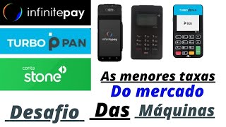 as melhores máquinas de cartões de crédito: infinitepay black,  ton t1 , turbo pan