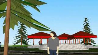 Sketchup Scene Video - Campus Innercourt