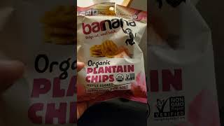 Banana plantain chips pink salt flavor.