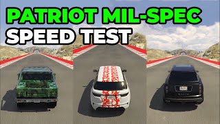 MAMMOTH PATRIOT MIL-SPEC Vs Jubilee Vs Baller ST - Speed Test - GTA 5 Online