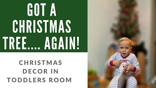 Decorating a Christmas tree for our toddler's Room!!!