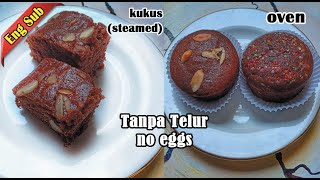 Resep Dan Cara Membuat Cake Coklat Enak I Chocolate Cake Eggless Moist