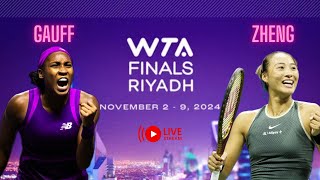 Coco Gauff vs Qinwen Zheng · WTA Finals Final · LIVE TENNIS WATCHALONG