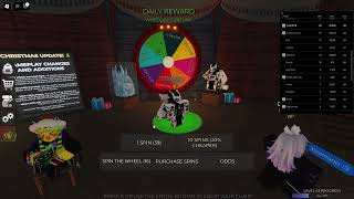 Roblox: Death in the Box [(29 Wheel Spins see what I win!]