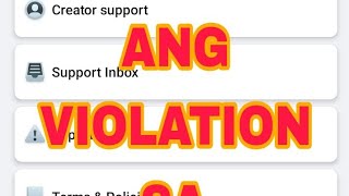 Paanu mag delete ng violation sa Facebook page?