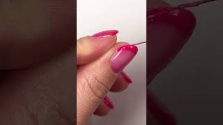 Trending Jelly French Manicure Tutorial! 💗🌷✨ #nails #frenchmanicure #nailart #trendynails