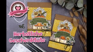 Tutorial: Herbstliche Geschenktüte mit Produkten von Stampin' Up!