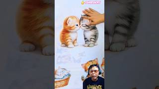 STIKER KUCING LUCU ⁉️ DINDING RUMAH JADI BAGUS #funny #shorts #dubbing #dubbinglucu #cat #catlover