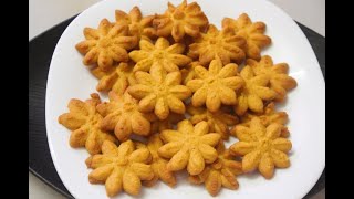 Custard cookies recipe/No Oven cookies/No Maida cookies/Whole wheat flour cookies/Cookies in pan