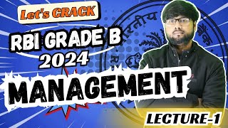 RBI Grade B 2024 | Introduction to Management | FM Lecture Series | UNleash RBI