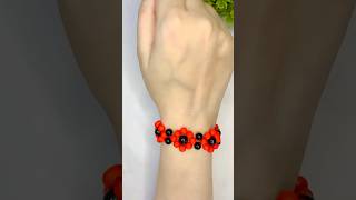 DIY Pearl Bracelet🖤❤️#ytshorts #diy #bracelet