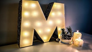 DIY Lighted Letter