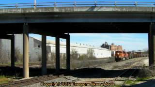 BNSF 6080 getting on the UP at Dallas, Tx. 02/25/2012 ©