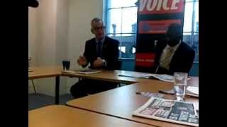 Taking the racism out of stop & search: Brian Paddick @ The Voice newspaper April 16 2012