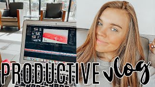 productive vlog (college student + youtuber)