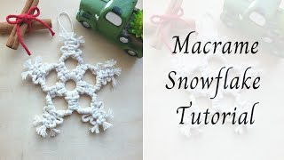 Macrame Snowflake Tutorial