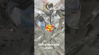 dining table with chairs are production 🥰🥰👍👍