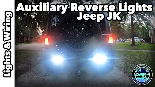 Wiring Auxiliary Lights to Reverse Lights on a Hooke Road Rear Bumper on a Jeep Wrangler JK