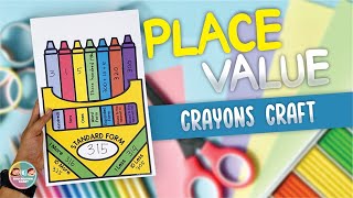 PLACE VALUE CRAYONS CRAFT - LINK IN DESCRIPTION !