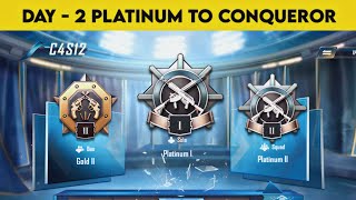 😱 DAY 02 PLATINUM TO CONQUEROR BGMI SOLO RANKPUSH❤️ #steffen7 #bgmi #solorankpush