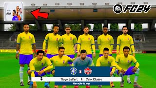 BRASIL X CANADÁ FIFA 16 MOD DFL 24 SIMULAÇÃO ✅