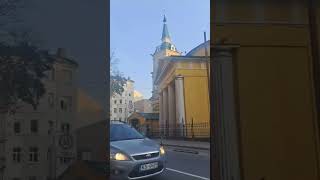 Orthodox Church of Alexander Nevsky from the back side.