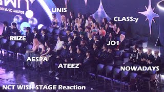 NCT WISH STAGE IDOLS REACTION 'AESPA RIIZE ATEEZ JO1 NOWADAYS UNIS CLASS:y 송가인 이찬원'