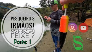 Fomos conhecer o pesqueiro 3irmaos no frio ! Será q saiu peixe ? Pt.1