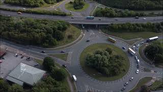 Fast Traffic Two Roundabouts.