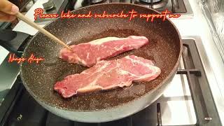 BEEFSTEAK || How to make beef steak in pan by Nengz Aliqa