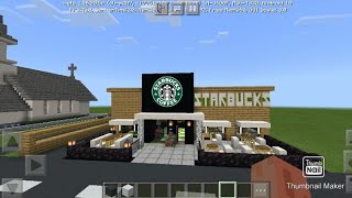 Starbucks café restaurant | City Build | Minecraft Starbucks