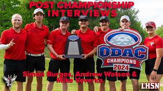 Post Championship Interviews: Simon Burgos, Andrew Watson & Mike Veverka