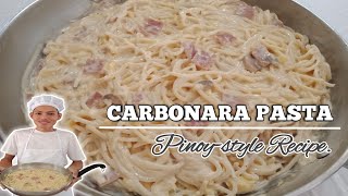 Creamy Carbonara Pasta (Pinoy-style Recipe)