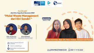 Aksi Kita Sapa Bumi: Mulai Waste Management dari Diri Sendiri