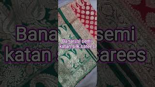 BANARASI SEMI KATAN SILK SAREES/FESTIVE COLLECTION/LIGHTWEIGHT/BUDGET FRIENDLY #shortvideo