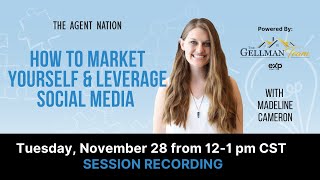 Educating the Agent Recap: How to Market Yourself & Leverage Social Media