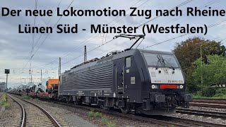 Führerstandsmitfahrt von Lünen Süd nach Münster (Westfalen),  der neue Lokomotion Zug nach Rheine