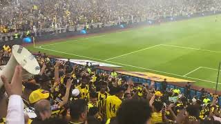 طرب من تشجيع جمهور الاتحاد 💛🖤🎼🎧