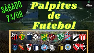 PALPITES DE FUTEBOL PARA O DIA 24/09/2022 (SÁBADO)!!! CONFIRA AGORA MESMO!