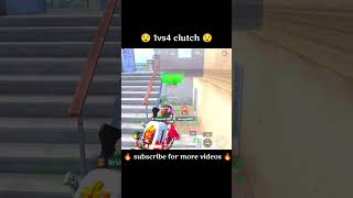 Best 1vs4 Clutch Fight In Conqueror Lobby 😵🔥|| #bgmi #pubgmobile #shortvideo #viral #shorts