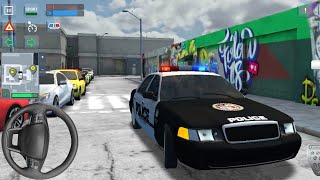 محاكي سائق سيارة الشرطة . Police job Simulator 👮🚔 #2024 Cop's Hatchback car_ 3D Android jos Gameplay