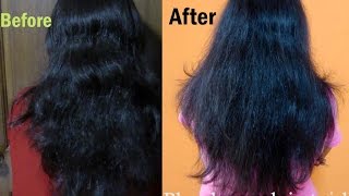 Straighten your hair using hair dryer