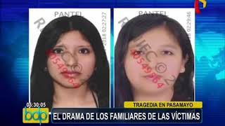 Tragedia en Pasamayo el terrible drama que viven los familiares de las vctimas